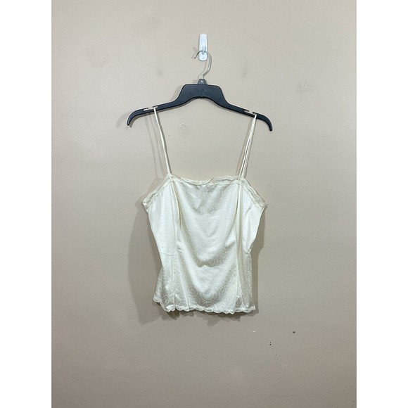 VTG Givenchy Underdressings Womens Camisole 36 Ivory 70s Coquette Femme Lingerie - Picture 1 of 5